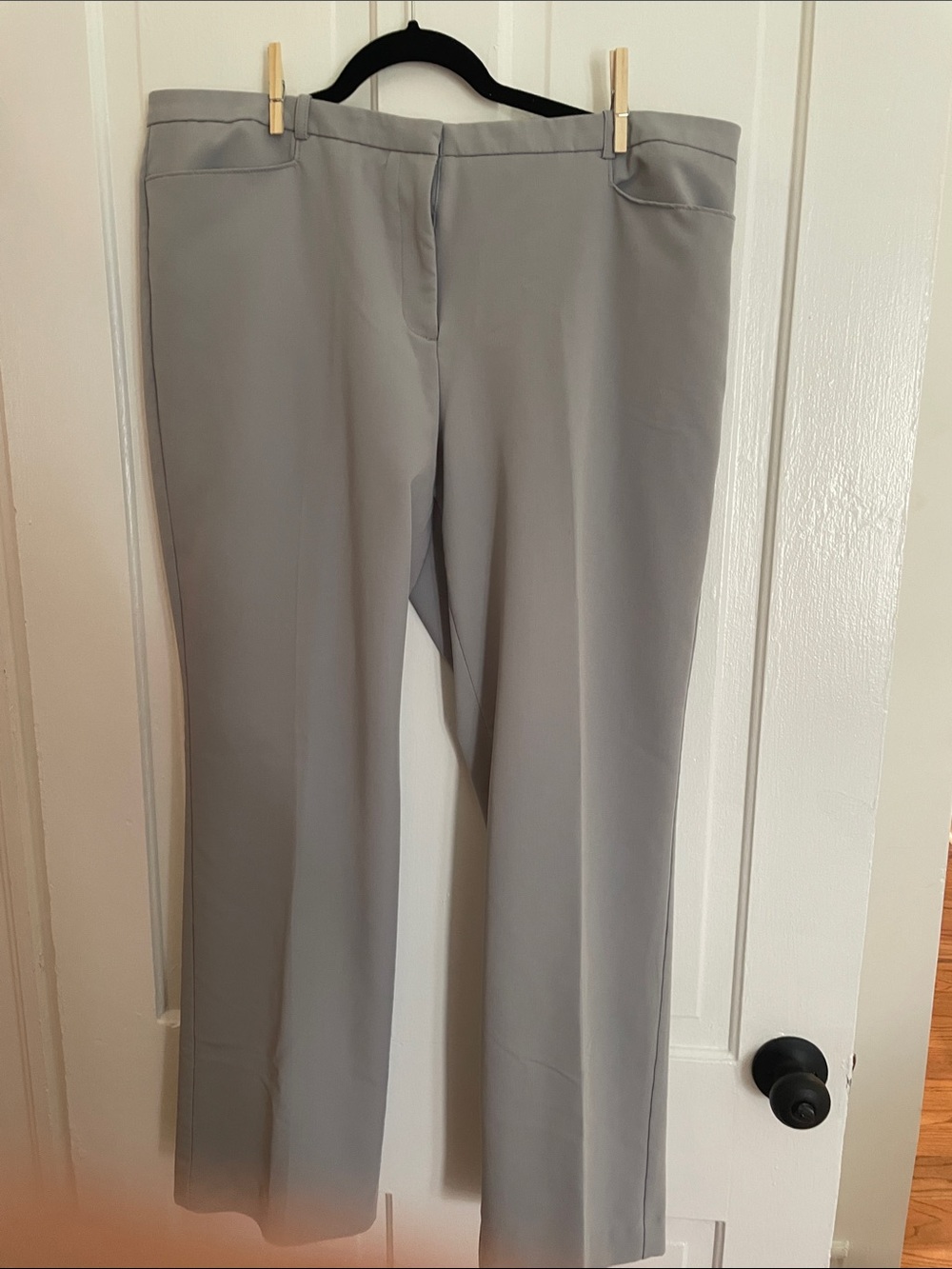Worthington Gray Straight-Leg Dress Trousers 18